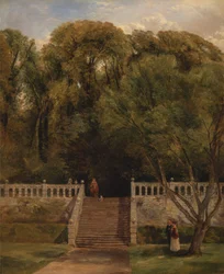 On the Terrace at Haddon Hall, Derbyshire