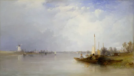 View Of The Thames At Battersea, 1834