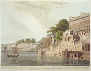 Dusasumade Gaut, at Benares on the River Ganges, from 