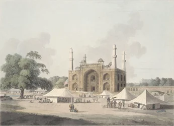 Gate of the Tomb of the Emperor Akbar at Secundra, Near Agra