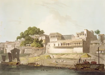 Part of the City of Patna, on the River Ganges, from 