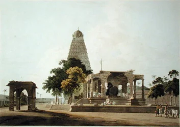 The Great Bull, A Hindoo Idol, At Tanjore, plate XXII from 