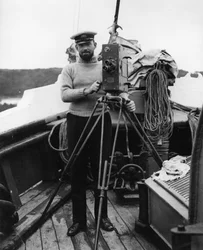 G. H. Wilkins on his return from the expedition in The Quest with Sir Ernest Shackleton, Plymouth, 16th September, 1922