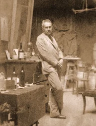 In His Study