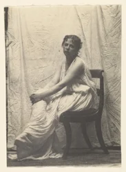 Weda Cook in Classical Costume in Eakins