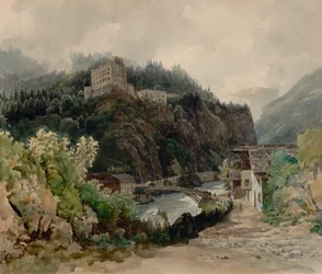 View of Landeck Castle in Tyrol