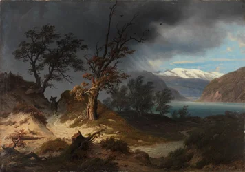 Stormy Landscape with a Rider
