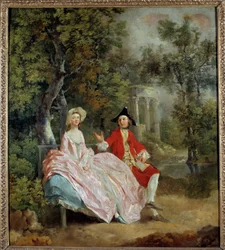 Conversation in a park: Thomas Gainsborough and his wife Margaret
