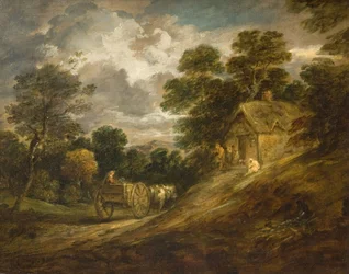 Landscape with a Cottage and Cart