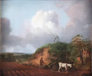 Peasant Ploughing with Two Horses, 1750-1753