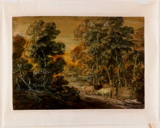 Wooded Landscape with Herdsman and Cattle