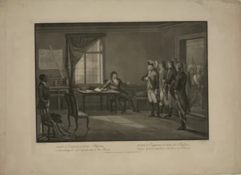 Emperor Paul I condescending to visit Kosciusko in the prison