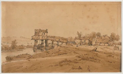 A Selection of Twenty of the Most Picturesque Views in Paris: The Watermill above the Bridge at Charenton