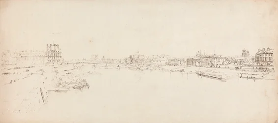 View of the Tuileries and Bridge taken from the Pont de la Concorde