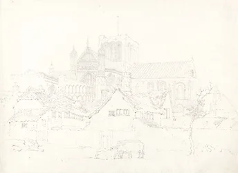 Winchester Cathedral, from the North-East, c.1795