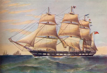 Clipper Ship, Sussex, c1853