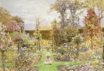 The Sun Dial in the Rose Garden
