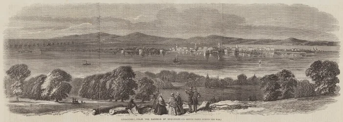Cronstadt, from the Gardens of Orenbaum