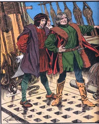 Columbus on His Voyage to America