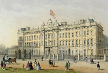 Buckingham Palace, engraved by Bachelier
