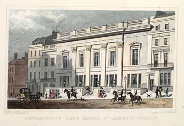 Crockfords Club House, St. James Street, pub. 1828