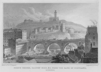 North Bridge, Calton Hill, etc, from the Bank of Scotland, Edinburgh