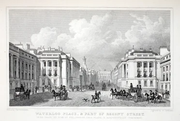 Waterloo Place, and part of Regent Street, from 