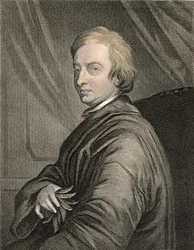 Portrait of John Dryden (1631-1700) Engraved by Charles Edward Wagstaff