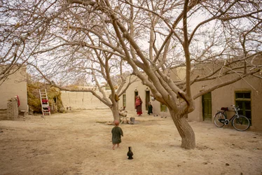 Women and children of Turkomen village called Berzeed