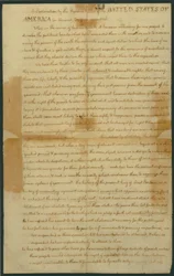 Draft of the Declaration of Independence, 4th July 1776