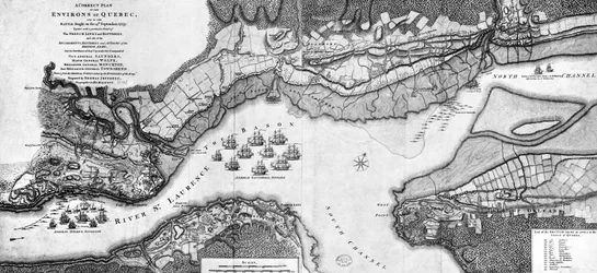 A Correct Plan of the environs of Quebec and of the battle fought on 13th September, 1759