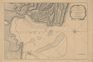 An Authentic Plan of the Town and Harbour of Cap-François in the Isle of St. Domingo