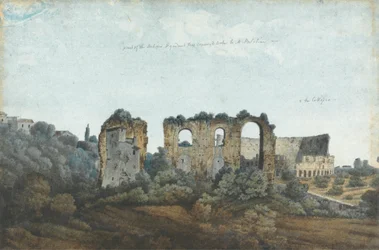 The Claudian Aqueduct and Colosseum