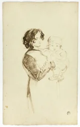 Young Woman Holding Baby