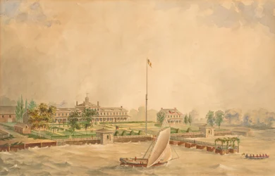 The Lazaretto Quarantine, c.1860