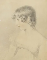 Bust Portrait of Susan Bloxam, Turned in Profile to Left, 1818