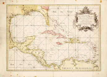 Gulf of Mexico chart by de la Cruz