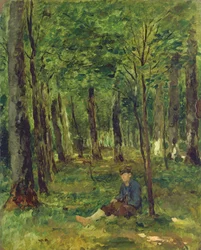 Young Farmer sitting in the Forest, 1878