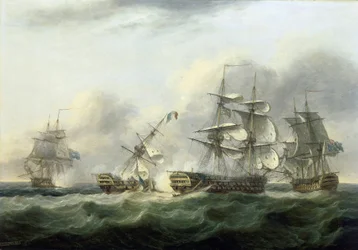 The capture of the French ship 