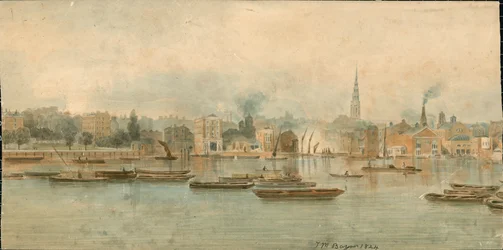 Panorama of River Thames, North Side, in 13 parts