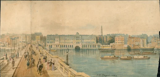 Panorama of River Thames, North Side, in 13 parts