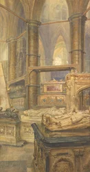 The Tombs of Henry III and Queen Eleanor, Westminster Abbey, 1904