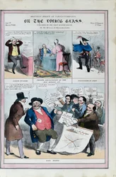 Monthly Sheet of Caricatures no.75. Or the Looking Glass