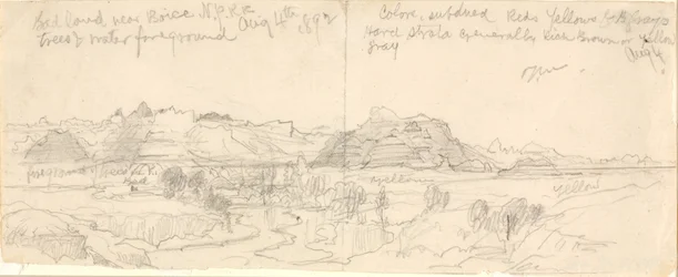 Bad Lands near Boise, Northern Pacific Railroad