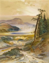 Excelsior Geyser, Yellowstone Park, 1873