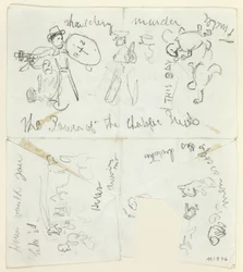 Sheet of Sketches: The Power of the Catholic Priests (recto); Sheet of Sketches (verso)