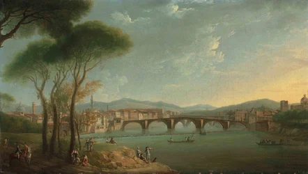 A View of the Arno, Florence, from the Cascine Gardens