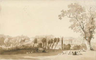 Tettenhall - Distant View from South East, 30 Aug 1837