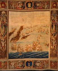 Mortlake Tapestry: Fireships in Action