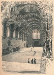 Interior of Westminster Hall, Westminster Palace
